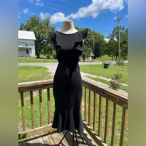 ANRABESS Women  Sleeveless Formal Midi Dress Backless Mermaid Cocktail Dress